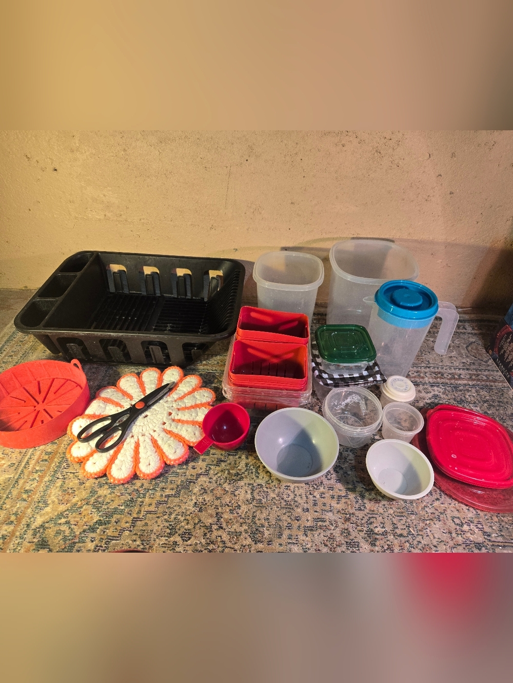 Large lot of Kitchen Containers Plastic Kitchen Storage Various Brands